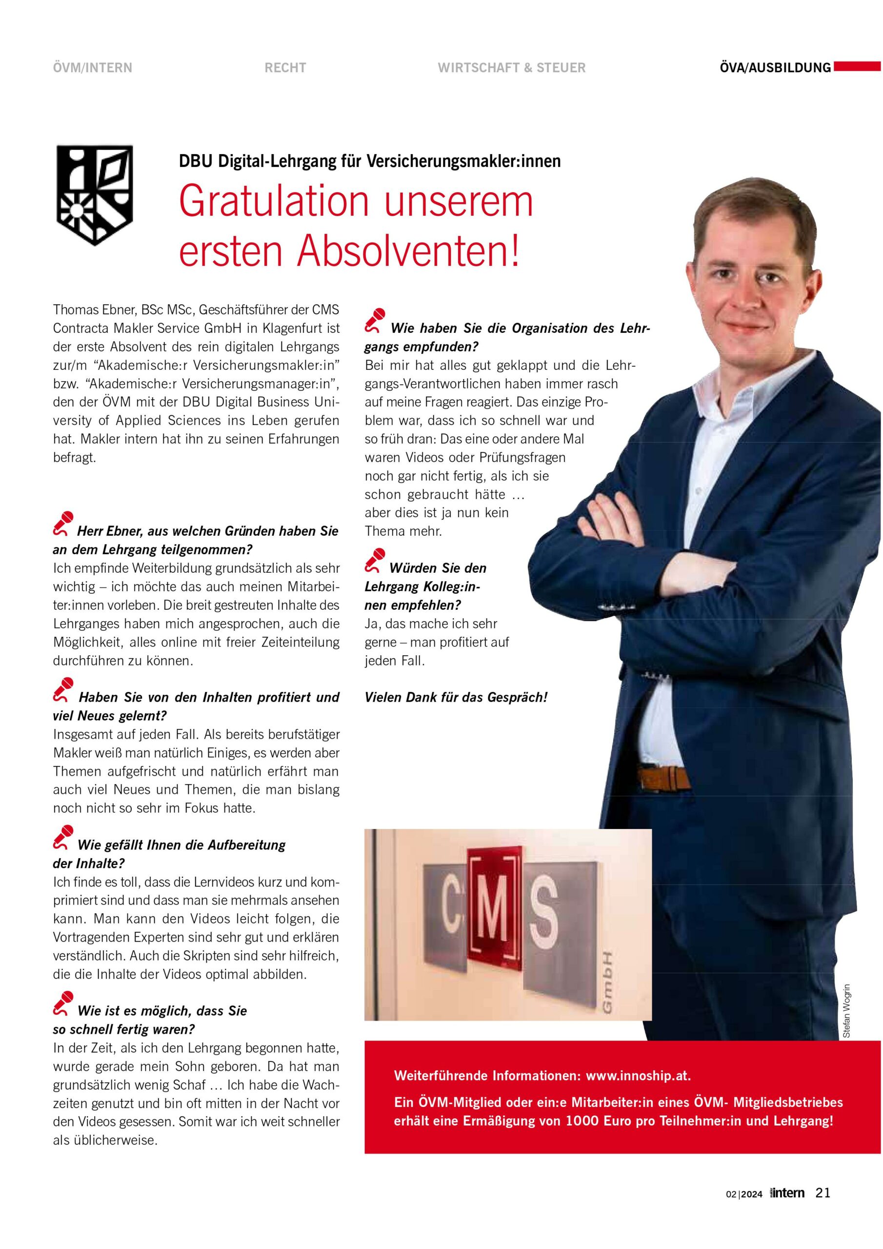 Interview mit unserem Geschäftsführer